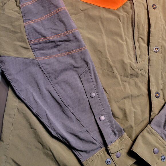 Cabela's Instinct Shirt Mens XL Orange Bird Hunting Game Long Sleeve Vented EUC - Picture 3 of 12